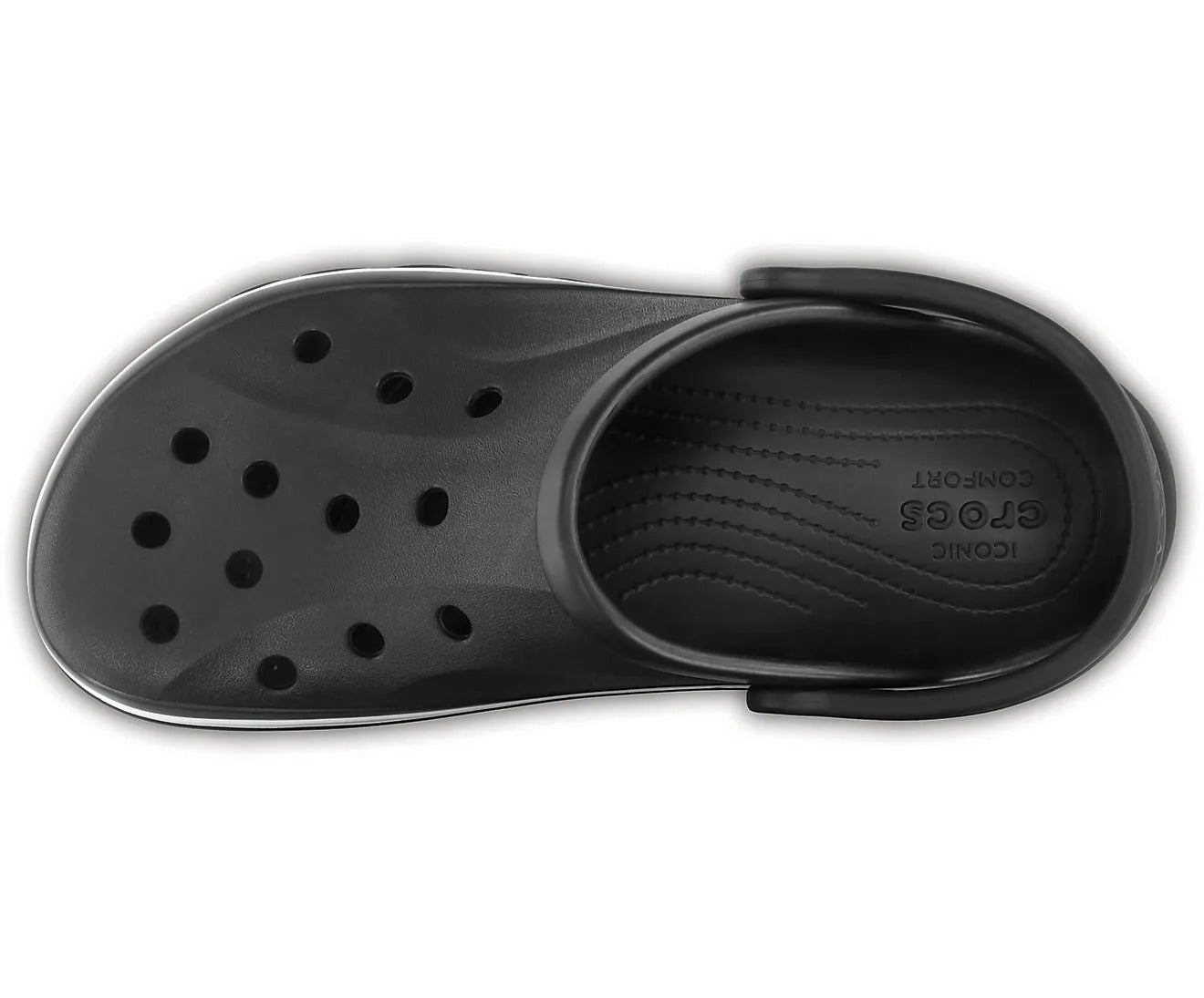 Crocs Bayaband Casual Sandal (Black - White)