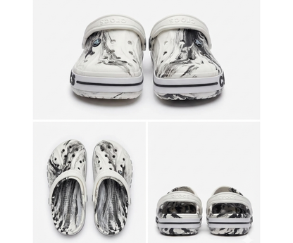 Crocs Bayaband Casual Sandal (Printed White)