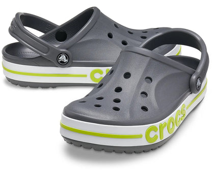 Crocs Bayaband Casual Sandal (Slate Grey - Lime Punch)