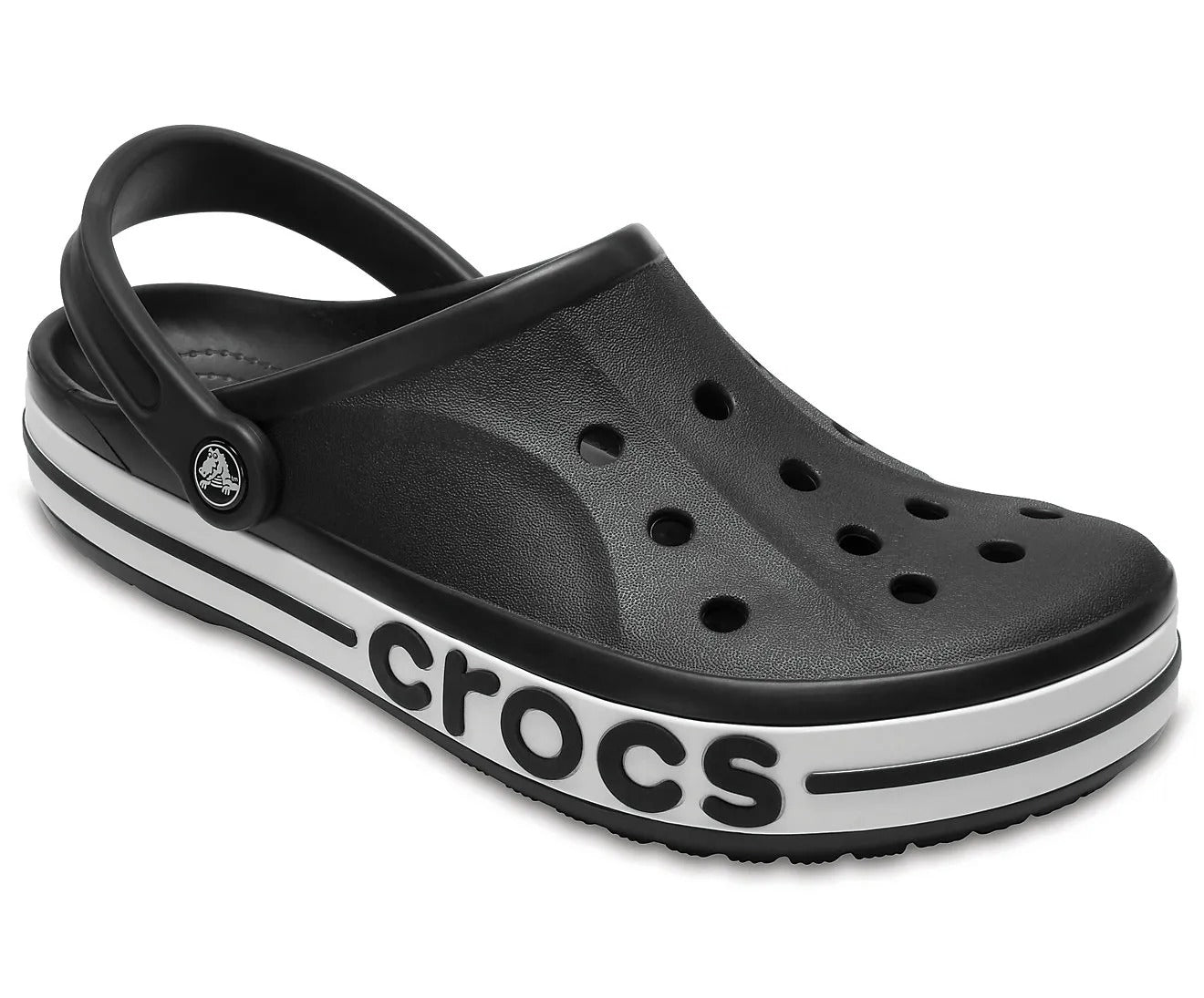 Crocs Bayaband Casual Sandal (Black - White)